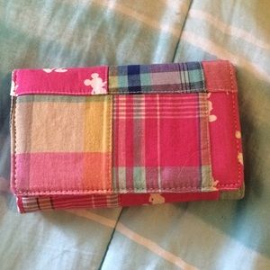 Disney Mickey Mouse plaid patterned wallet